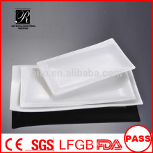 Manufacturer porcelain /ceramic banquet meat plate rectangle plate